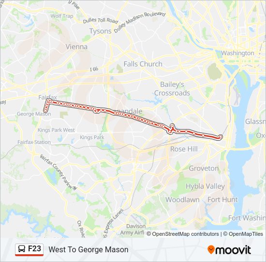 F23 Bus Line Map