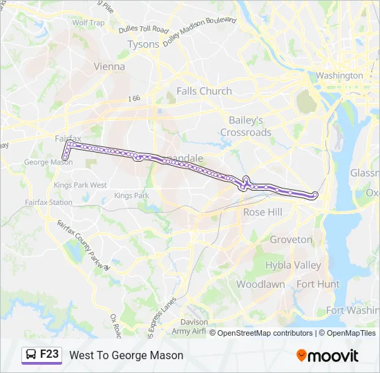 F23 Bus Line Map