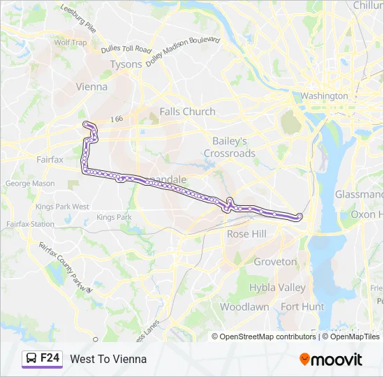 F24 Bus Line Map