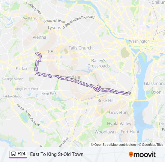 F24 Bus Line Map