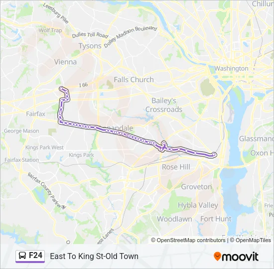 F24 Bus Line Map