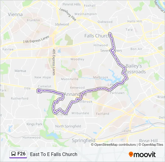 F26 Bus Line Map