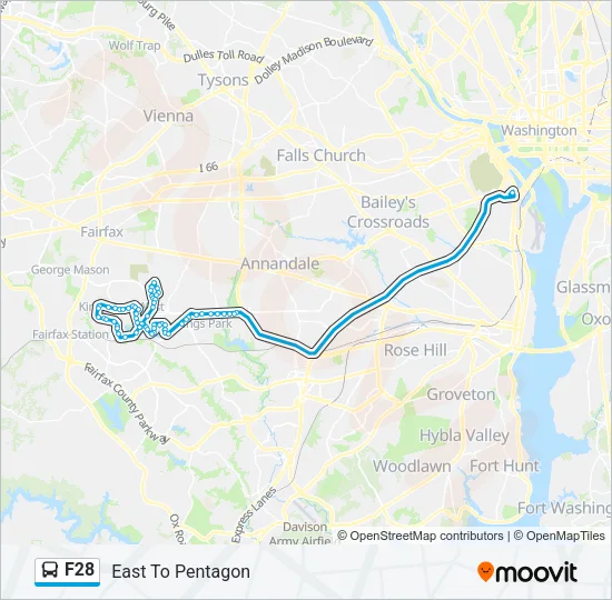 F28 Bus Line Map