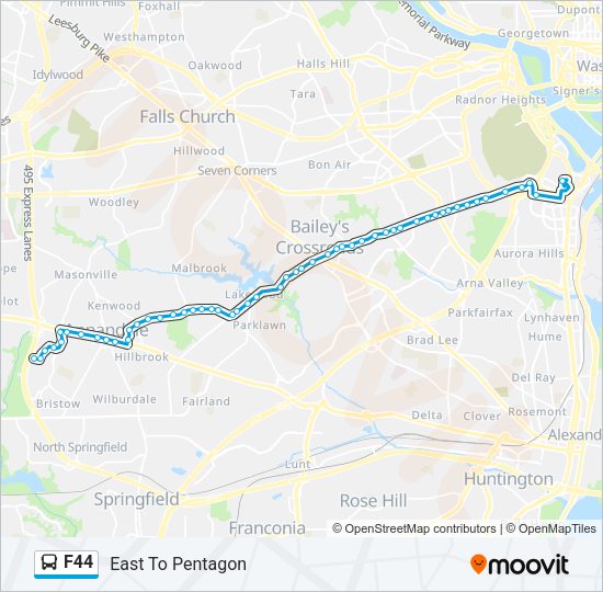 F44 Bus Line Map