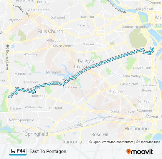 F44 Bus Line Map