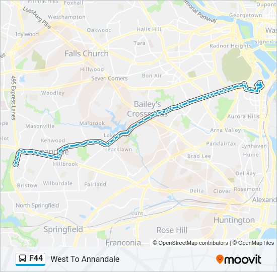 F44 Bus Line Map
