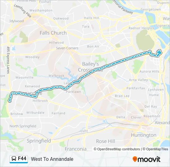 F44 Bus Line Map