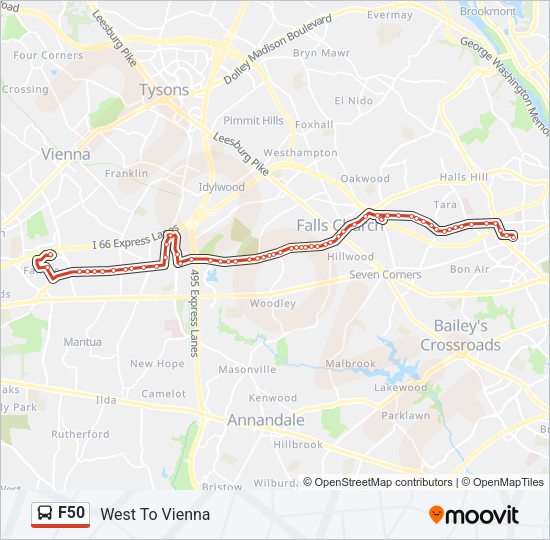 F50 Bus Line Map