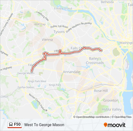 F50 Bus Line Map