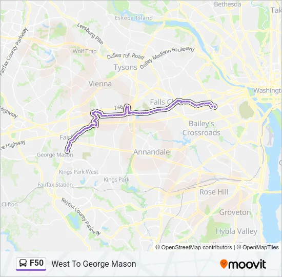 F50 Bus Line Map