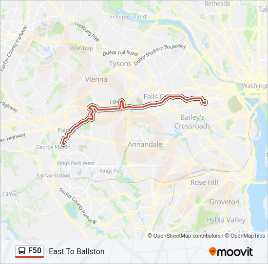 F50 Bus Line Map