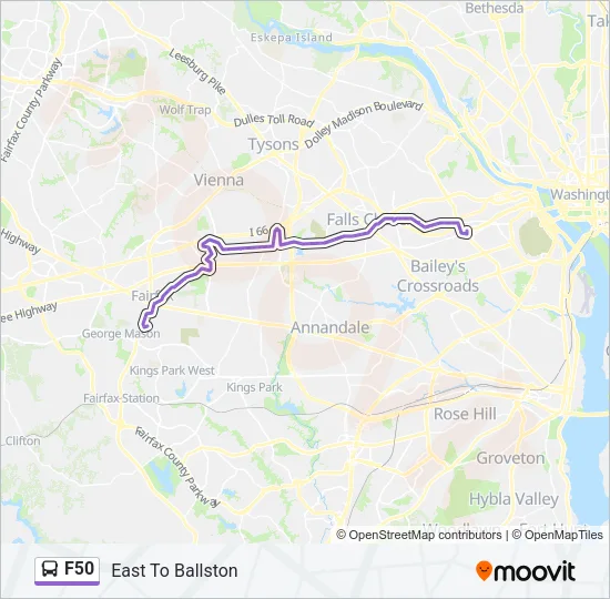 F50 Bus Line Map