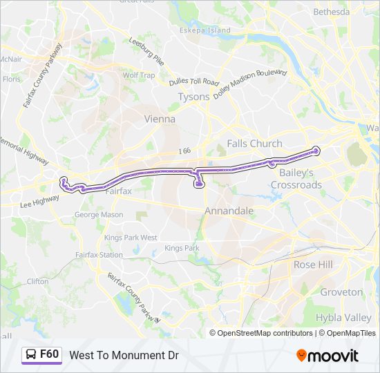 F60 Bus Line Map