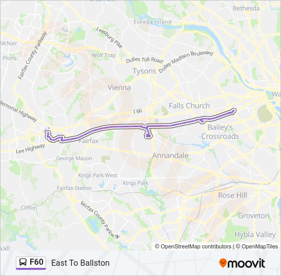 F60 Bus Line Map