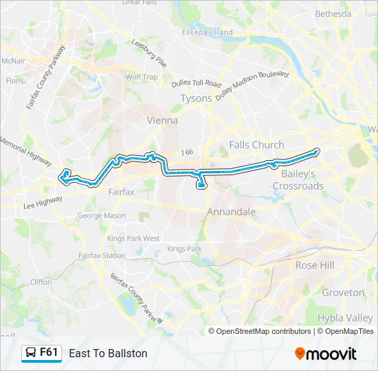 F61 Bus Line Map