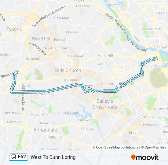 F62 Bus Line Map