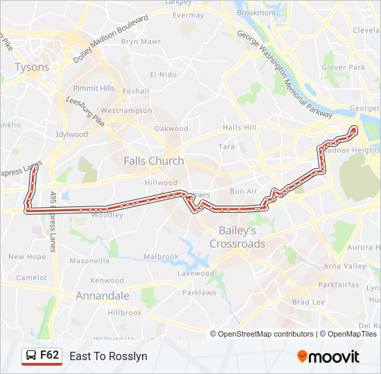 F62 Bus Line Map