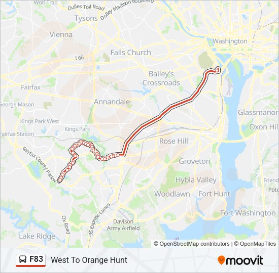 F83 Bus Line Map
