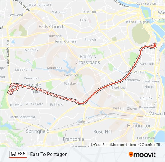 F85 Bus Line Map