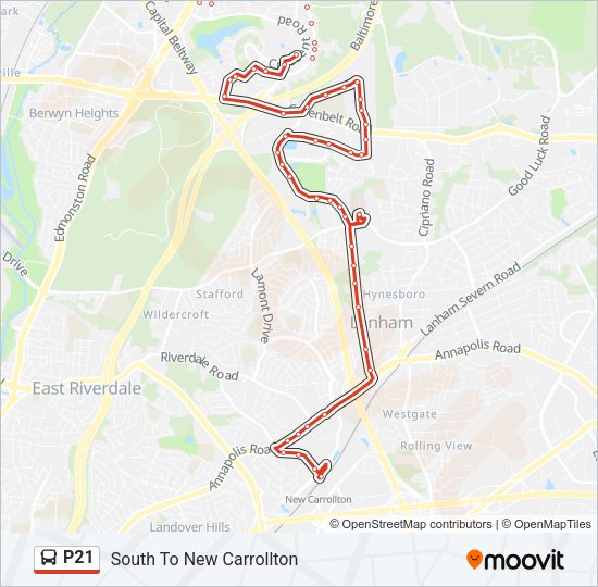 P21 Bus Line Map