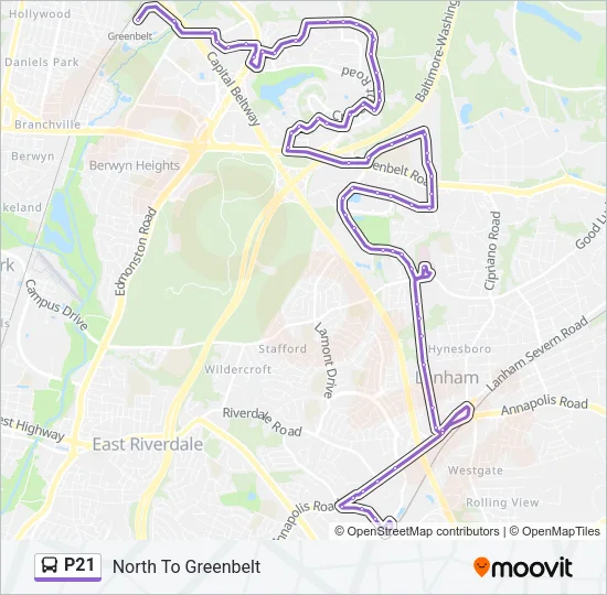P21 Bus Line Map