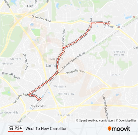 P24 Bus Line Map