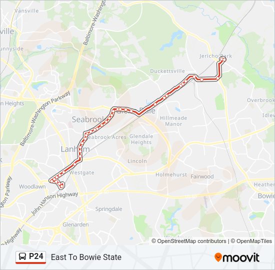 P24 Bus Line Map