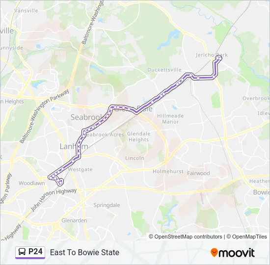 P24 Bus Line Map