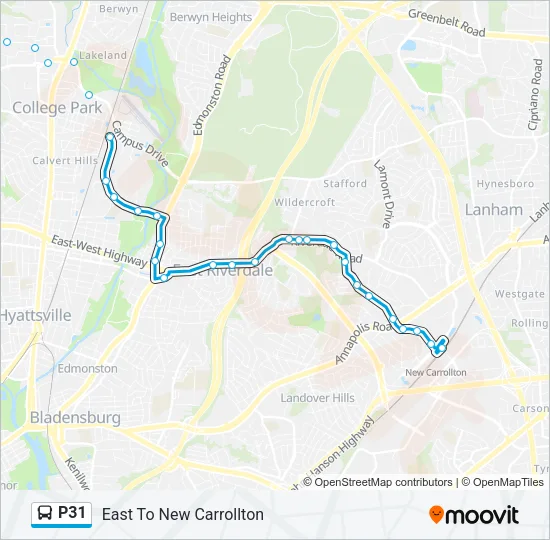 P31 Bus Line Map