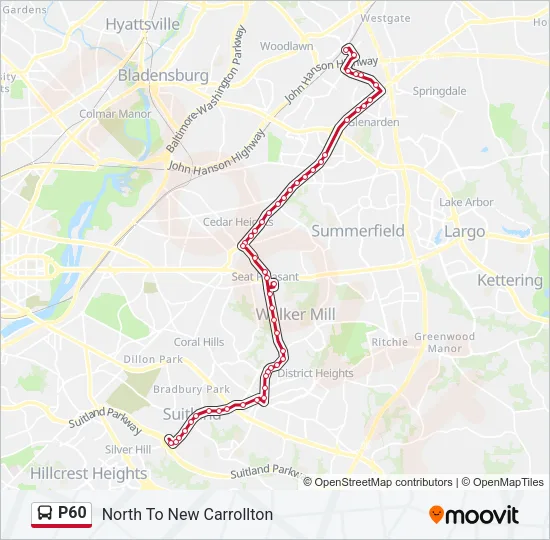 P60 Bus Line Map