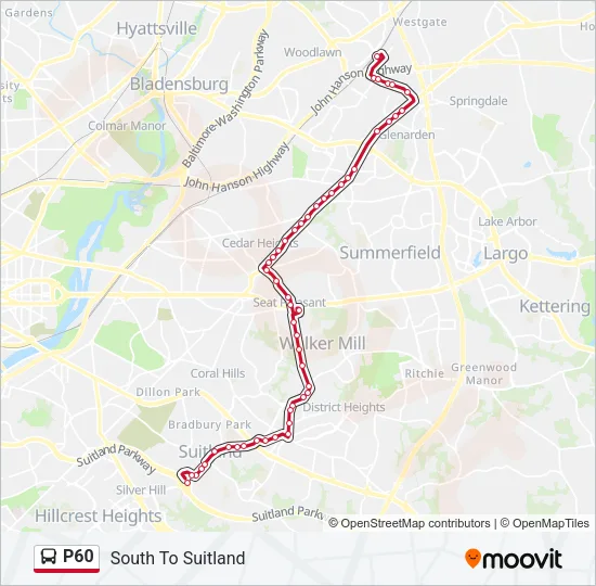 P60 Bus Line Map