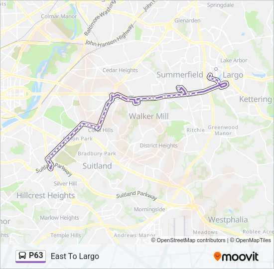 P63 Bus Line Map
