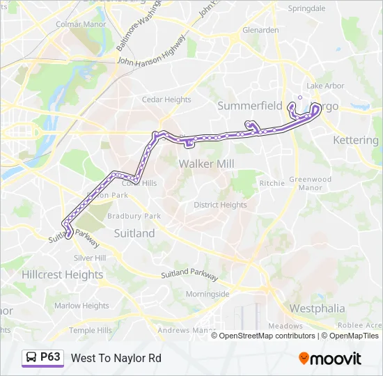 P63 Bus Line Map