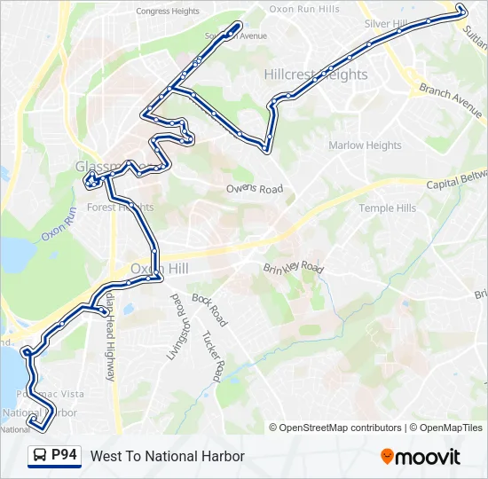 P94 Bus Line Map