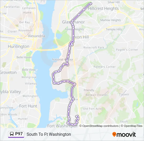 P97 Bus Line Map