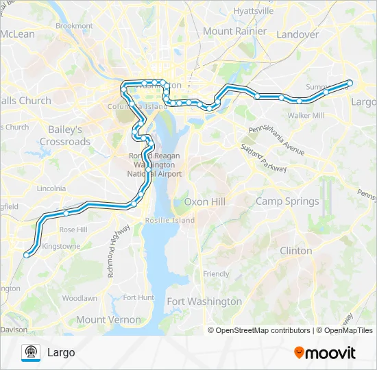 BLUE Route: Schedules, Stops & Maps - Largo (Updated)
