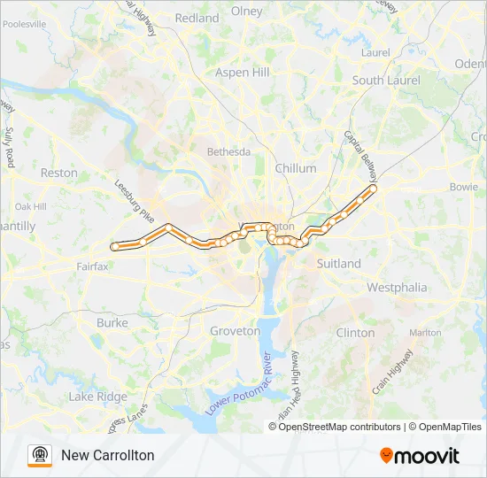 ORANGE Metro Line Map