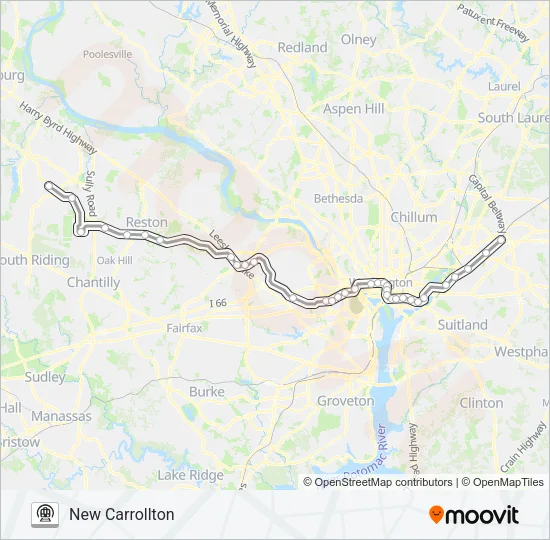 SILVER Metro Line Map