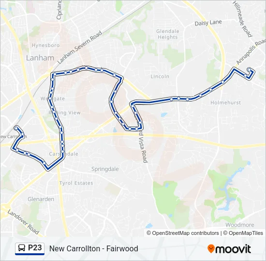 P23 Bus Line Map