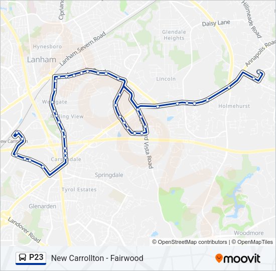 P23 Bus Line Map