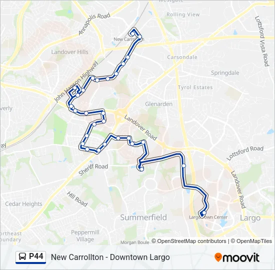 P44 Bus Line Map