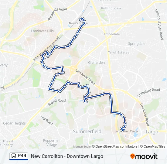 P44 Bus Line Map