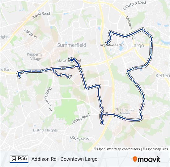 P56 Bus Line Map