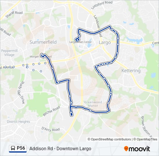 P56 Bus Line Map