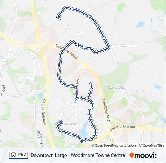 P57 Bus Line Map