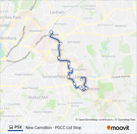 P5X Bus Line Map