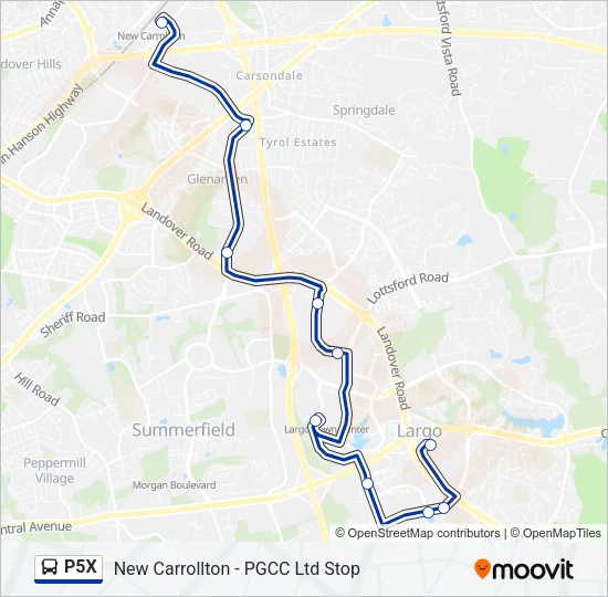 P5X Bus Line Map