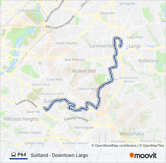 P64 Bus Line Map