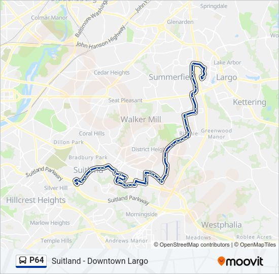 P64 Bus Line Map