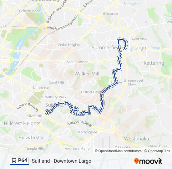 P64 Bus Line Map